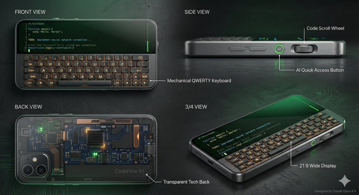 E-commerce Main Image - Vibe Coder Keyboard Phone Design Task - Image 2